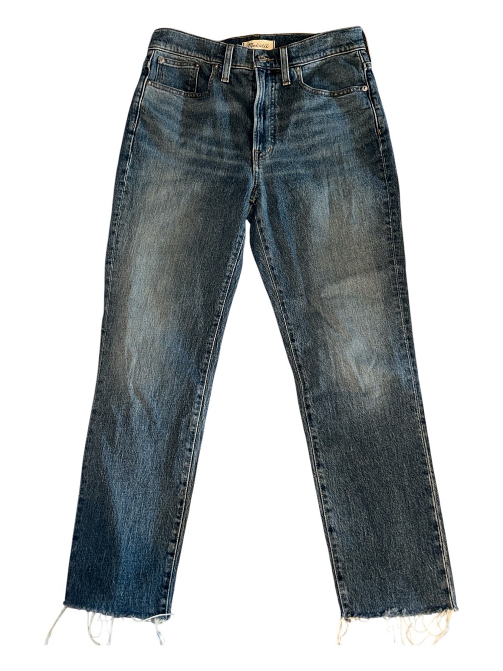 Madewell The Perfect Vintage Cropped Jeans in Kepler Wash NM184 Size 28